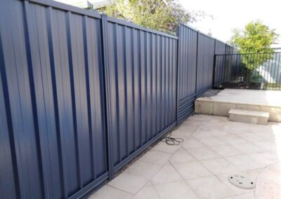 stunning colorbond fence in exford