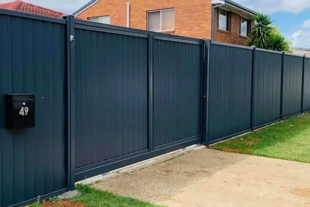 Colorbond fence and gate
