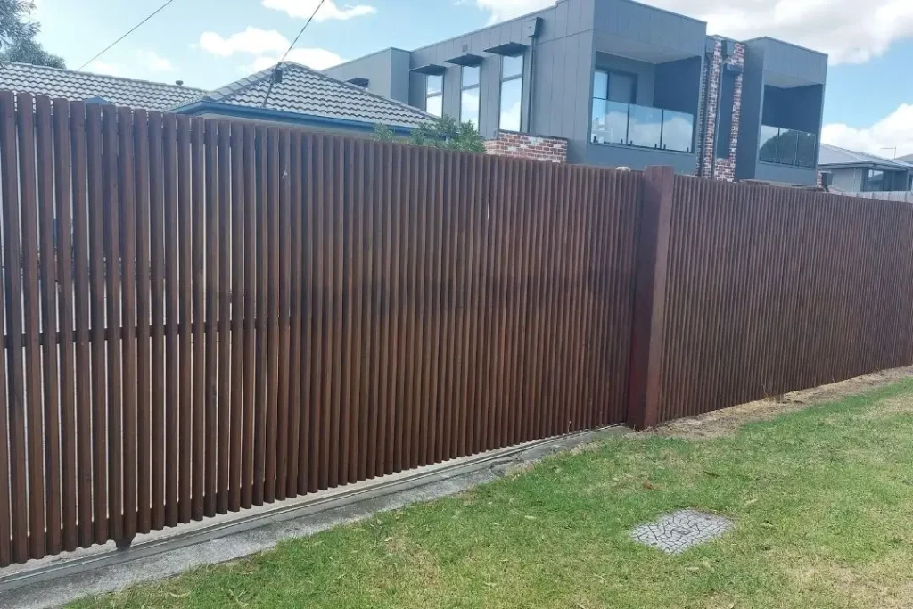 timber batten fencing