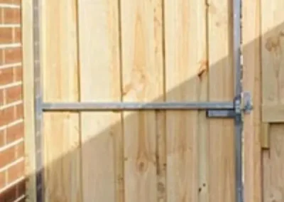 timber pedestrian gate Aintree