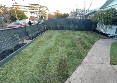 landscaping and front fence Yarraville